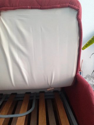 Sofá-cama individual rojo