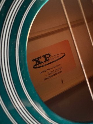 Guitarra Acústica Azul con Funda