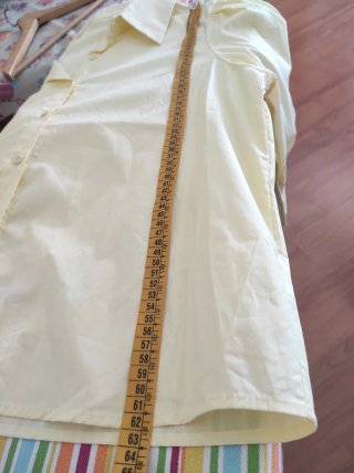 Camisa amarilla mujer manga abullonada