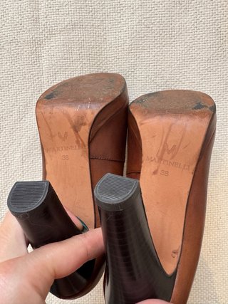 Tacones Martinelli Piel Color Marrón Talla 38