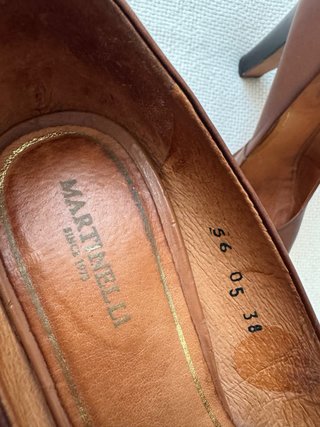 Tacones Martinelli Piel Color Marrón Talla 38