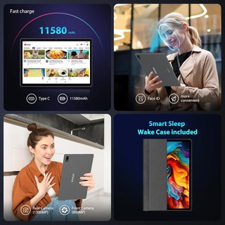 PIXPEAK 256GB Gris Tableta 13.3" 2K RAM Android