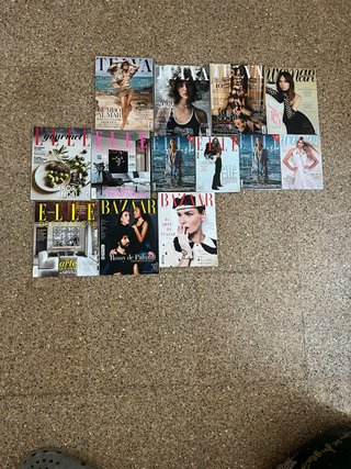 Revistas moda (elle, woman, telva, bazar)