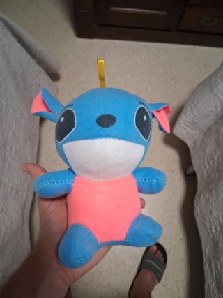 Peluche azul y rosa