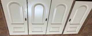 4 puertas frente armario lacado marfil