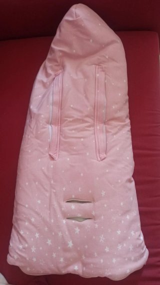 Saco invierno capazo Tuc Tuc estrellas rosa