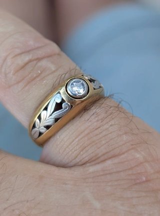 Anillo Oro 18k Diamante