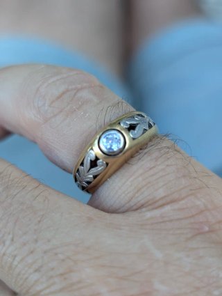 Anillo Oro 18k Diamante
