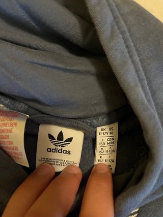 Sudadera Adidas Azul Marino con Capucha