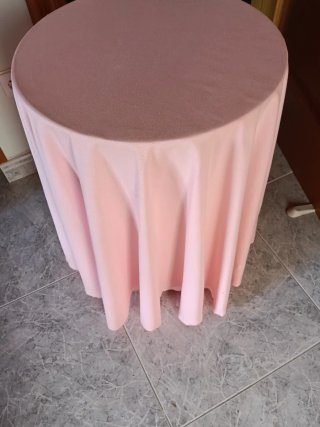 Mesa redonda vestida 45cm