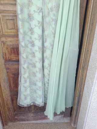 Vestido de fiesta  boda verde