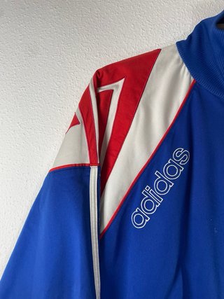 Chaqueta Adidas Azul y Roja Vintage