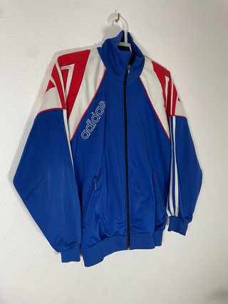 Chaqueta Adidas Azul y Roja Vintage