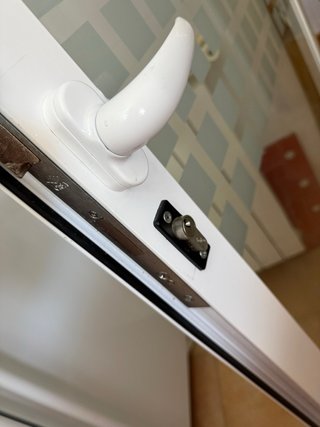Puerta  sola con cristal  90x211