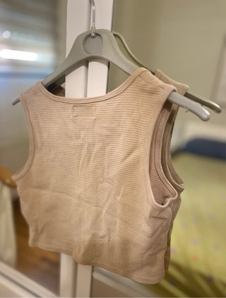 Top Lefties beige estilo waffle talla M-L
