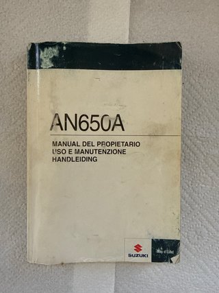 Manual Suzuki AN650A