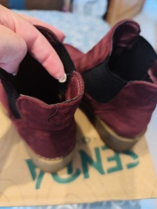 Botines burdeos ante talla 36