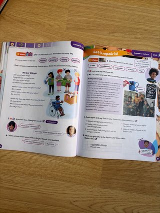 Libro de texto Inglés Open Up 4 Primaria