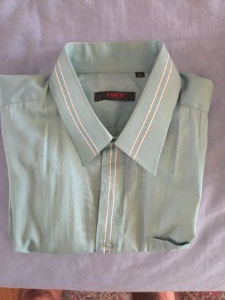 Camisa Guess Manga Corta XL Verde