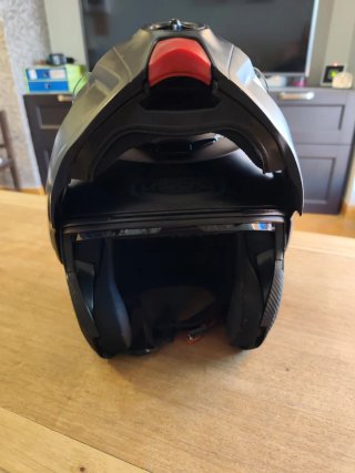 Casco de moto negro modular talla XL 61