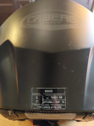 Casco de moto negro modular talla XL 61