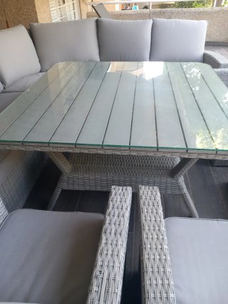 Conjunto Muebles Exterior Gris