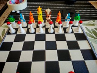 Ajedrez Temático Pokémon 3D