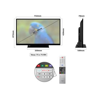 Toshiba 32L3163DG Smart TV 32" Full HD