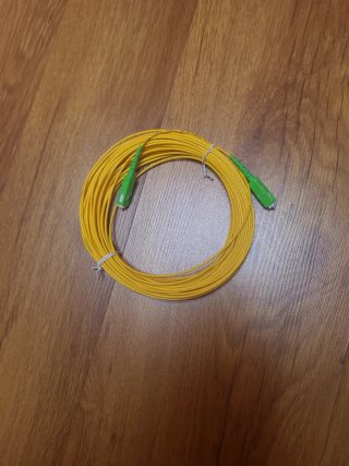 Cable Fibra Óptica 15m Amarillo