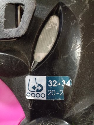 Patines en línea rosas T32-34