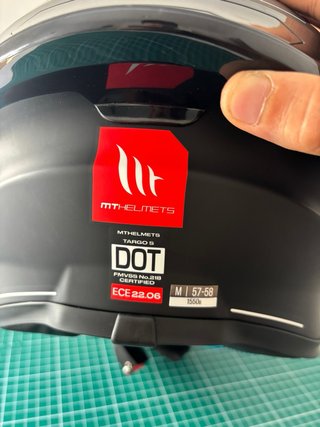 Casco MT Targo S DOT Talla M + guantes M de regalo