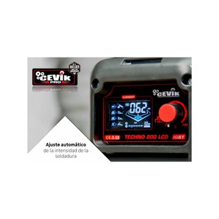CEVIK PRO CE-TECHNO200LCD soldador inverter 200A