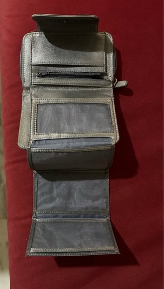 Cartera monedero gris
