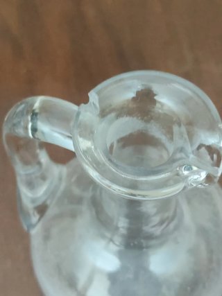 Jarras cristal antiguas cristal soplado (2 ud.)