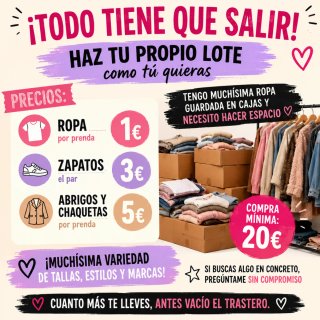 Abbigliamento, scarpe e cappotti a 1€, 3€ e 5€