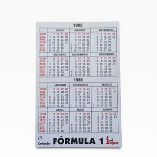 Calendário Bolso F1 Impala Niki Lauda 1975