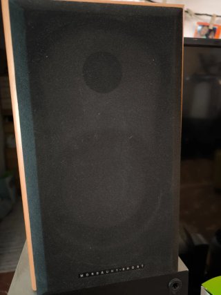 Altavoz Mordaunt-Short Plata y Madera SOLO UNO!