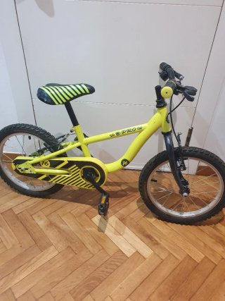 Bicicleta infantil 16 amarilla