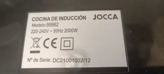 Placa de inducción JOCCA pack 2