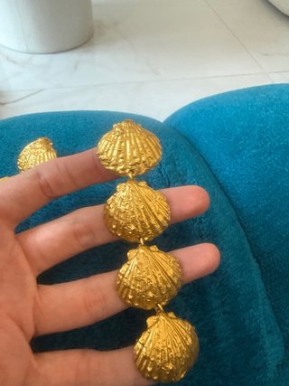 Pendientes Zara Conchas Doradas