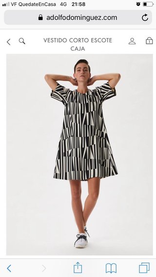 Vestido Adolfo Dominguez estampado