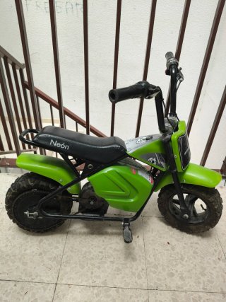 Moto Eléctrica Infantil Neon Verde