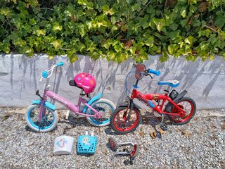 2 Bicicletas Infantiles + Casco