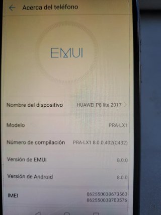 Huawei P8 Lite PRA-LX1 , 3gb,16gb,android 8.0 NFC