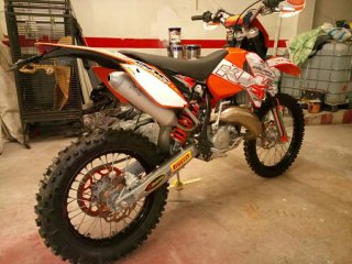 KTM 125 EXC Enduro/Motocross Naranja/Blanca