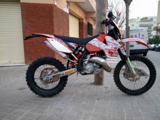 KTM 125 EXC Enduro/Motocross Naranja/Blanca