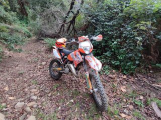 KTM 125 EXC Enduro/Motocross Naranja/Blanca