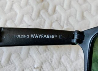 Ray Ban B&L Wayfarer II pieghevoli vintage