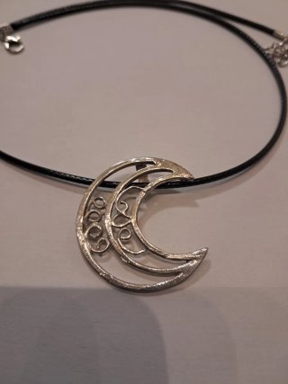 Colgante Luna Plata