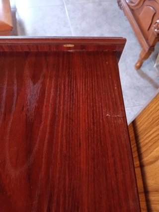 Mesa TV o Librería Madera Oscura